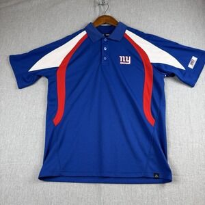 Team Apparel NFL, Giants Football shirt red, white, blue Men's size Large‎